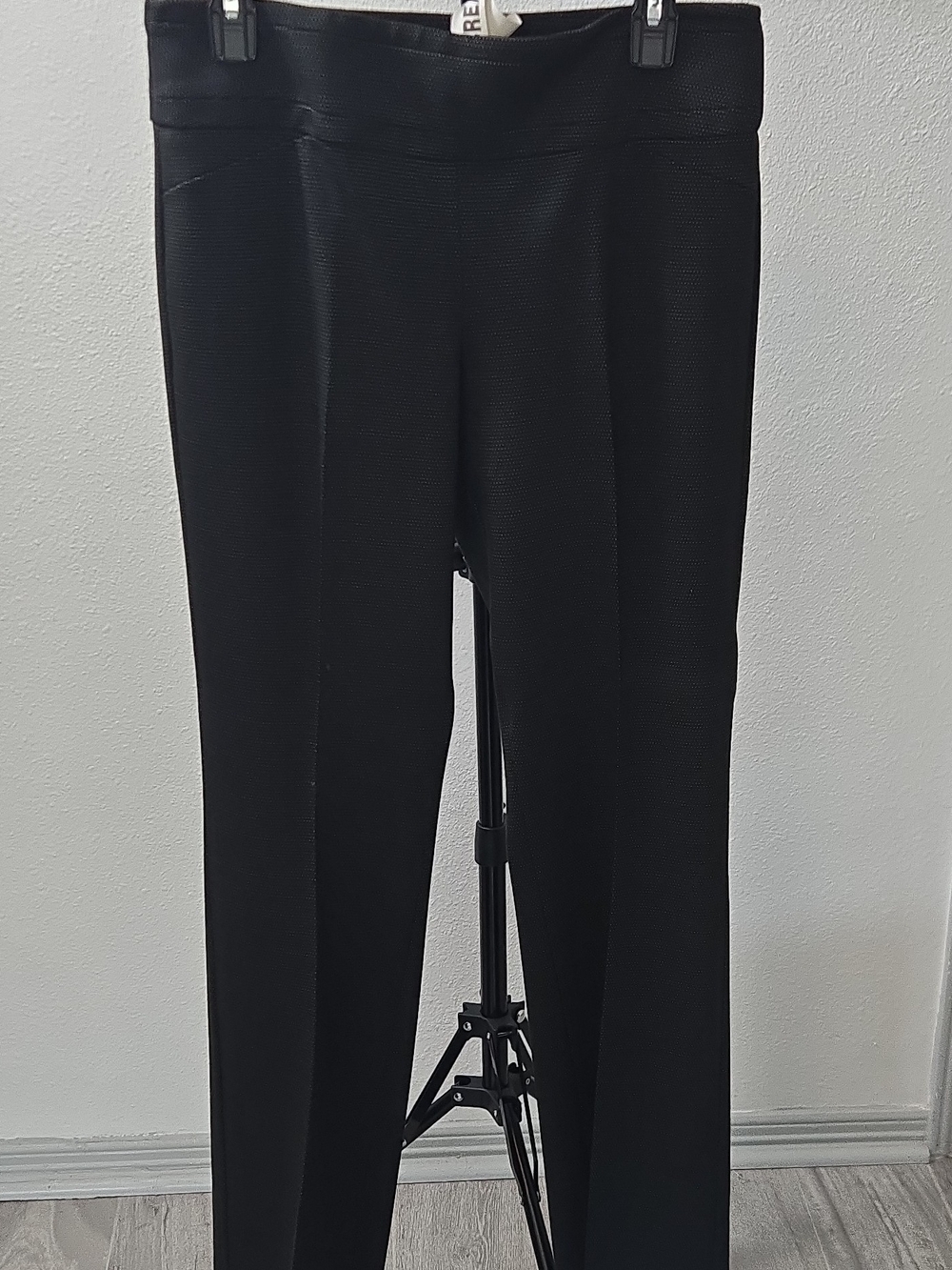 Women’s Black Ponte Knit Trousers - Sleek Straight Leg